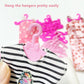 HighFun 50PCS Doll Hangers for Barbie Hangers for Doll Clothes 1 Pink Lovely Box Storage for 11.5 inch Dolls Girl Gifts Birthday Gifts