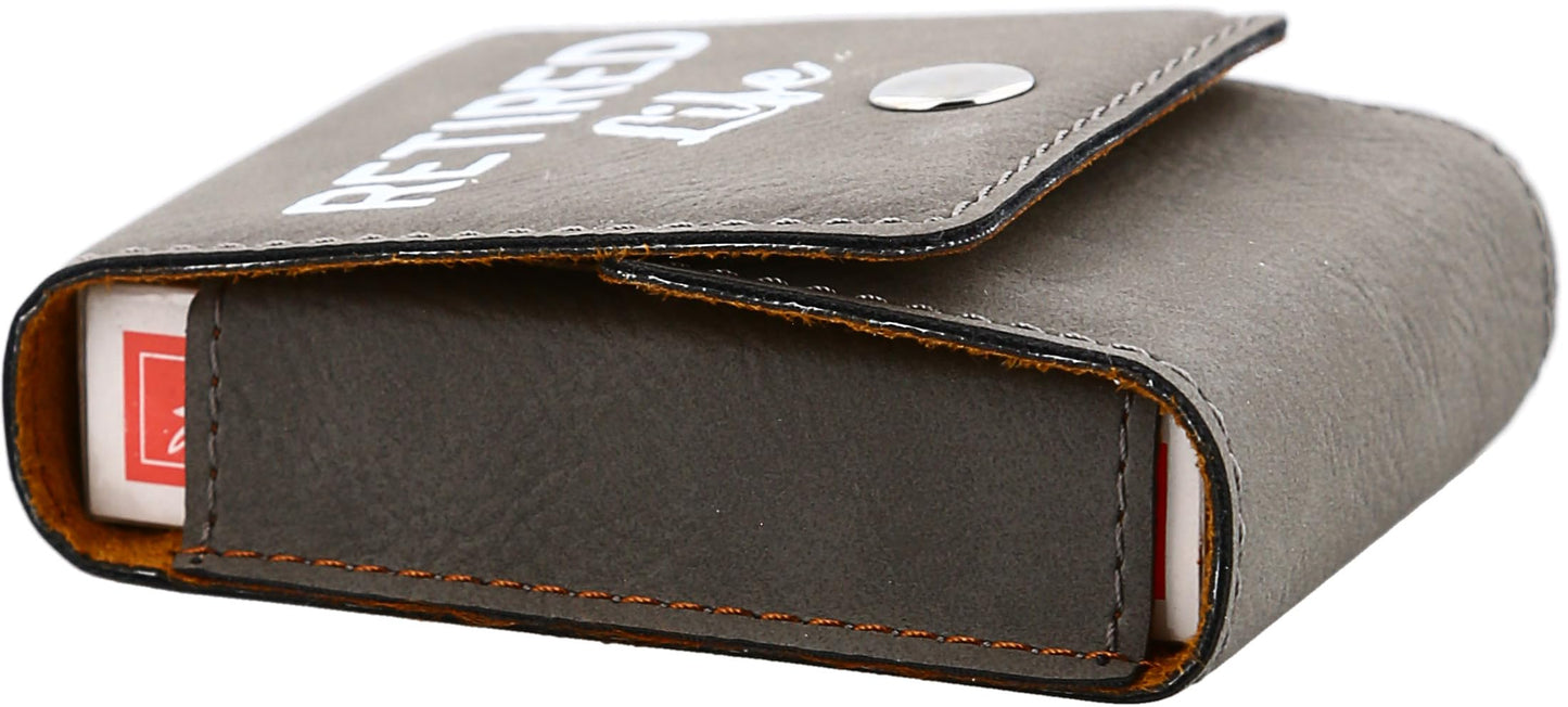 Pavilion Gift Company Retired Life- Doing What I Want When I Want -Double Deck Playing Card Holder- Includes Two Standard Decks of Cards and 5
