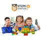 Tytan Tiles 220-Piece Supersized Magnetic Tiles Building Set, 1000s of Creations, Large 3D Castles, Massive Vehicles, & Rocket Ships, Kids’ STEM Toy