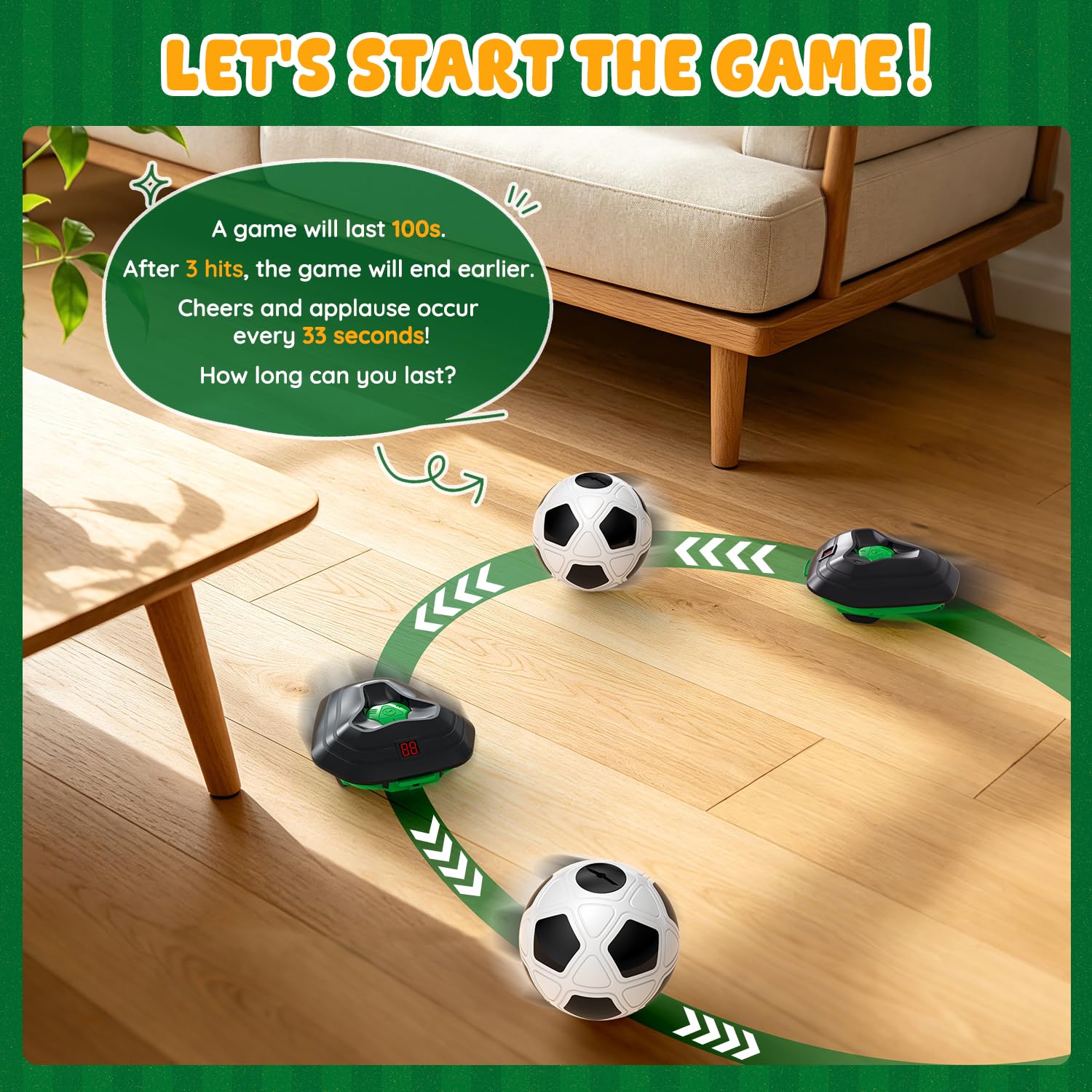 DyBaxa Soccer Training Equipment, Soccer Bot with Indoor Smart Ball