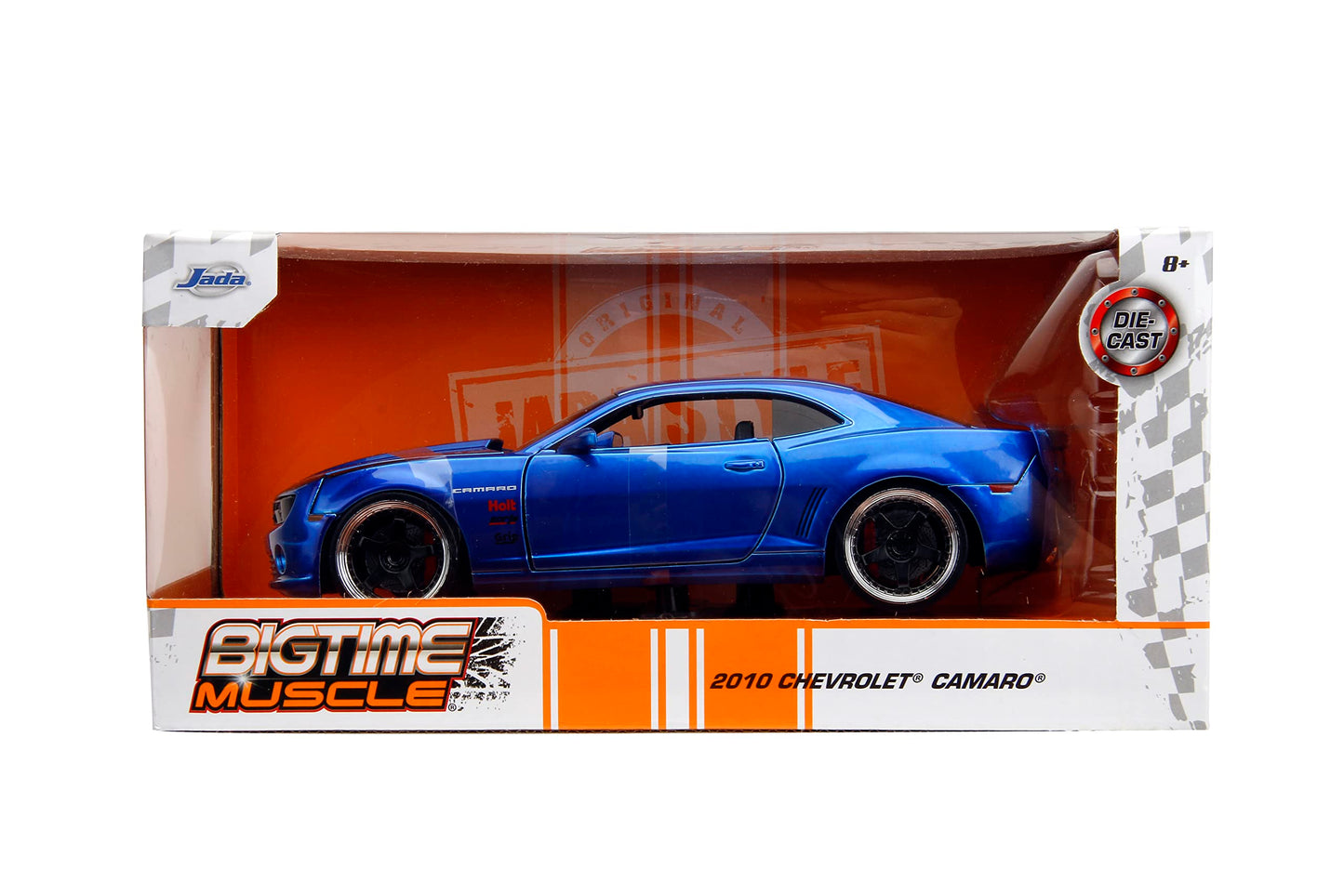 Jada Big Time Muscle 1:24 2010 Chevy Camaro Die-Cast Car, Toys for Kids and Adults(Candy Blue)
