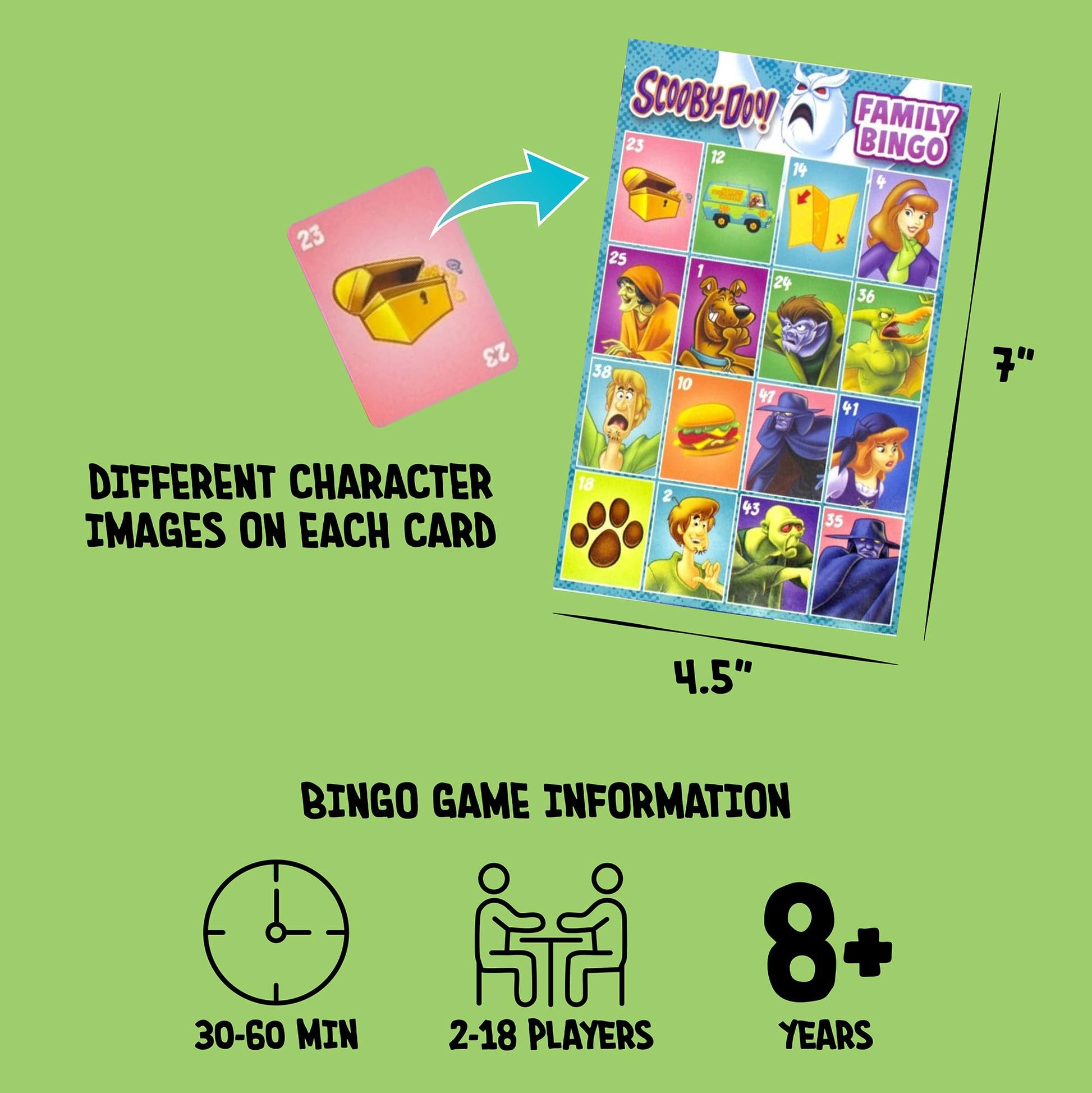 Scooby-Doo Family Games Bundle - Family Bingo Game & Double 6 Dominoes Game, Officially Licensed Scooby-Doo Games for Kids & Adults by AQUARIUS