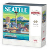 Boardwalk Seattle 500 Piece Jigsaw Puzzle Scenic City Washington Puzzles with Premium Box, Gift for Adults and Family 16"x20"