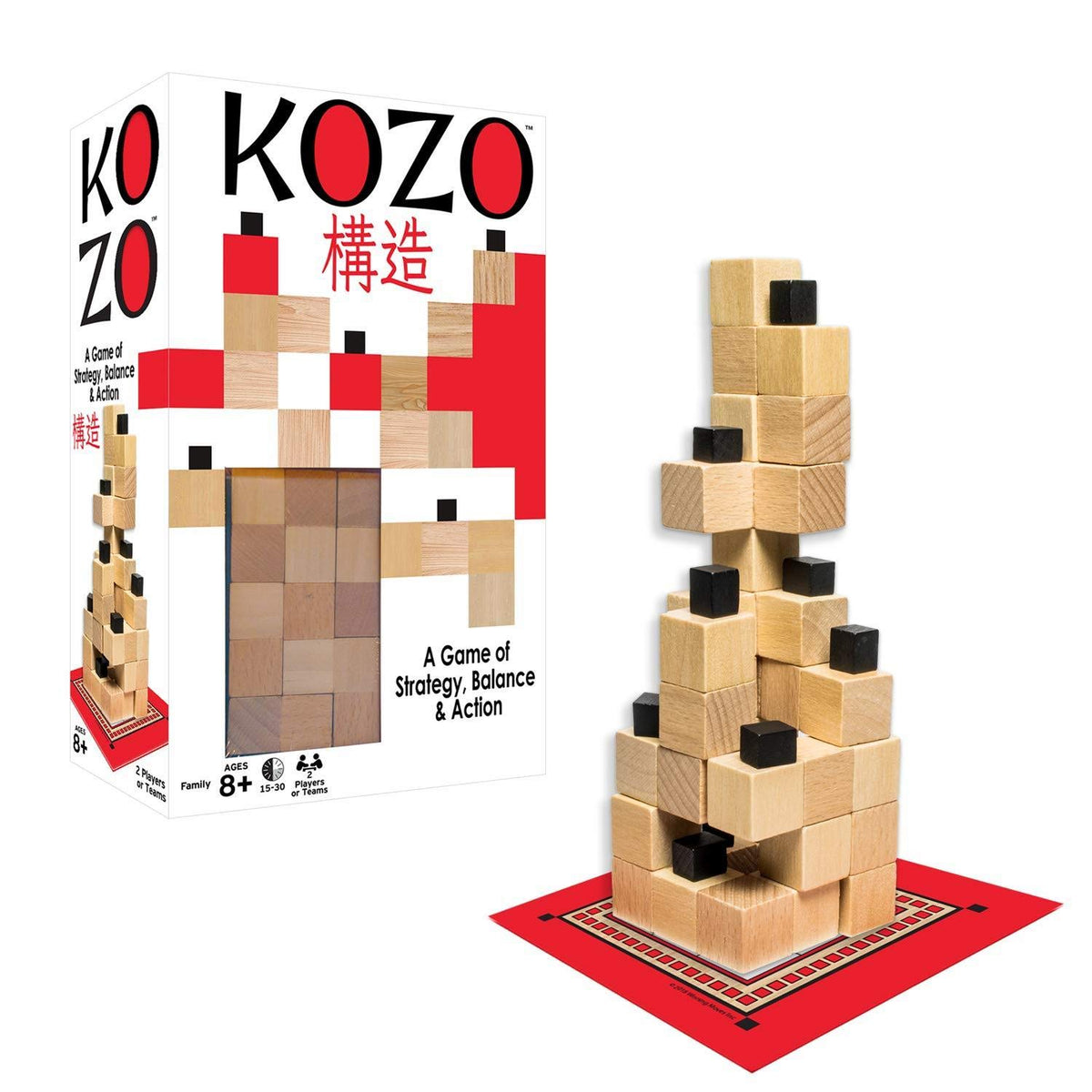 Winning Moves Games 1223 Kozo, Wood Grain