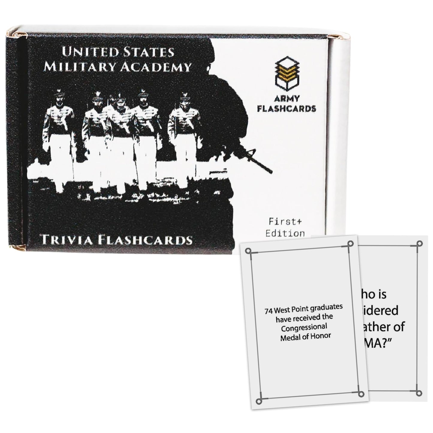 Army Flashcards - United States Military Academy Trivia: West Point's Most Interesting Facts, Myths and Legends! | Pack of 100 Trivia Cards | Perfect