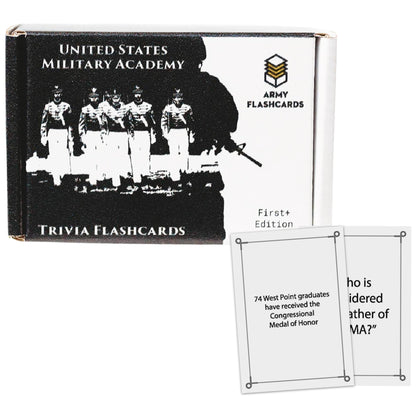 Army Flashcards - United States Military Academy Trivia: West Point's Most Interesting Facts, Myths and Legends! | Pack of 100 Trivia Cards | Perfect