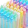 30 Pack Mini Bubble Wands, 6 Style Color Bulk Party Favors for Kids Gift
