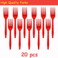 XXDecor 80 Pcs Red Cartoon 4th Birthday Party Decorations - Boy 4 Years Old Birthday Party Favor Four Dessert Plates Napkins Tableware Kit for Boys