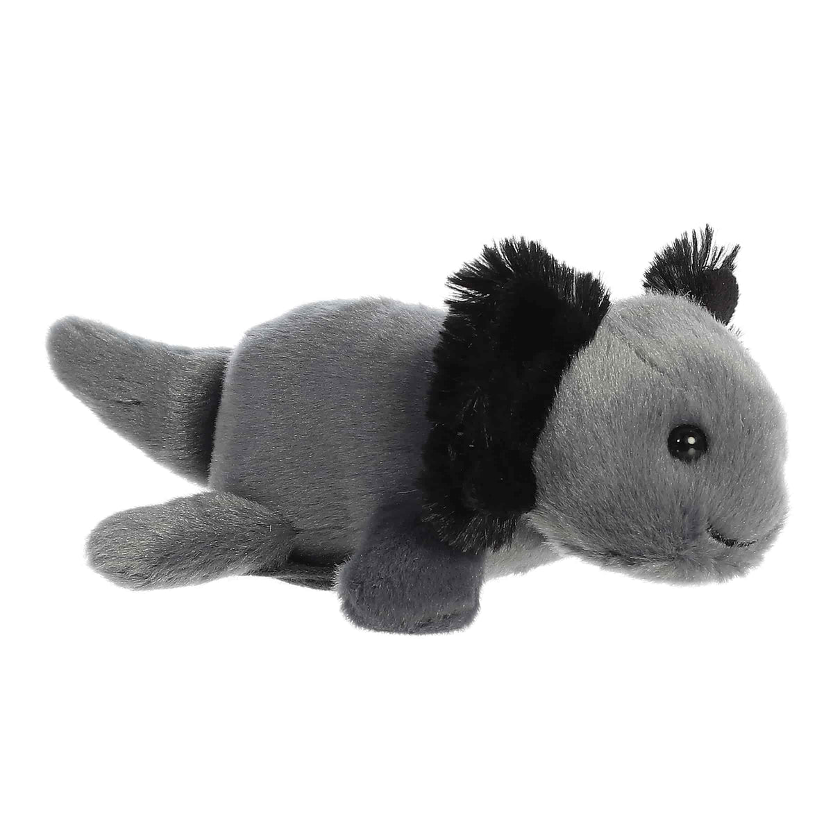 Aurora Shoulderkins 6.5" Ebon Black Axolotl Adorable Stuffed Animal
