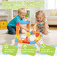 Electric Train Set for Kids, Flexible 3D Cube Track STEM Motorized Toy