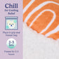warmies Microwavable & Weighted Stuffed Animals, Salmon Sushi - Heated Stuffed Animal Plushie for Warmth & Comfort - Cute Soft Plush Toys for Adults