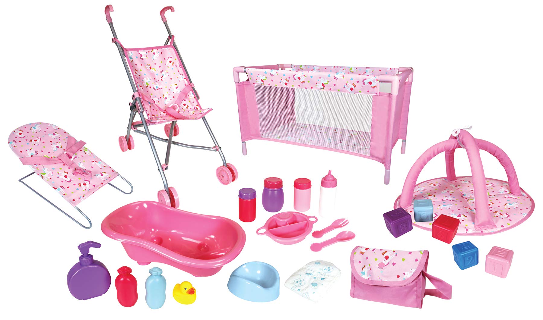 Baby Doll - 24 Piece Nursery Play Set