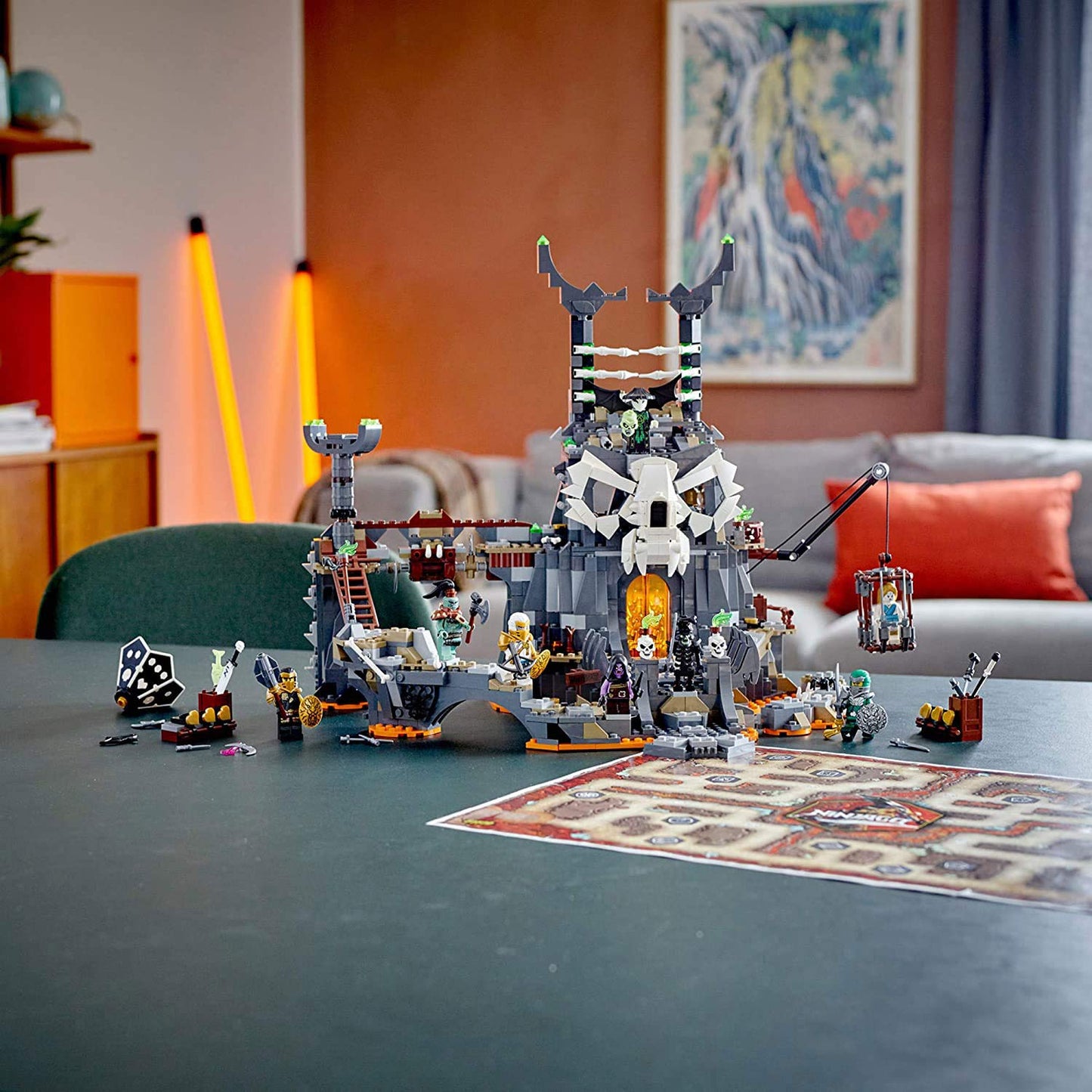 LEGO NINJAGO Skull Sorcerer's Dungeons 71722 Dungeon Playset Building Toy for Kids Featuring Buildable Figures, New 2020 (1,171 Pieces)