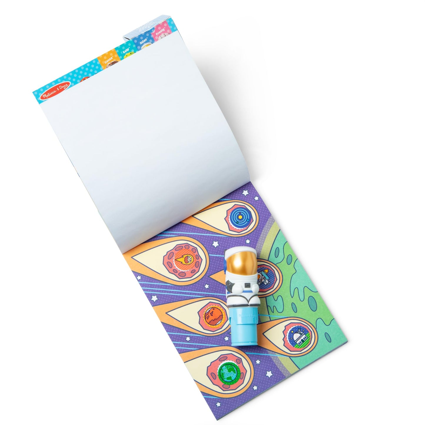 Melissa & Doug Sticker Wow! Astronaut Stamper Toy and Activity Pad