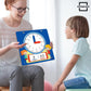 Scribbledo Writable Dry Erase Learning Clock for Kids Write & Wipe Demonstration Clock for Kids Learning to Tell Time Classrooms and Homeschool