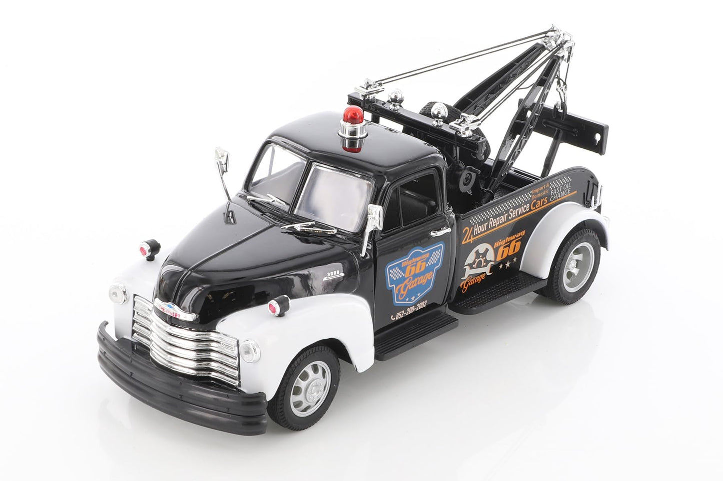 Welly 1953 Chevy Tow Truck 22086S/4D - 1/24 Scale Diecast Model Car (Black)