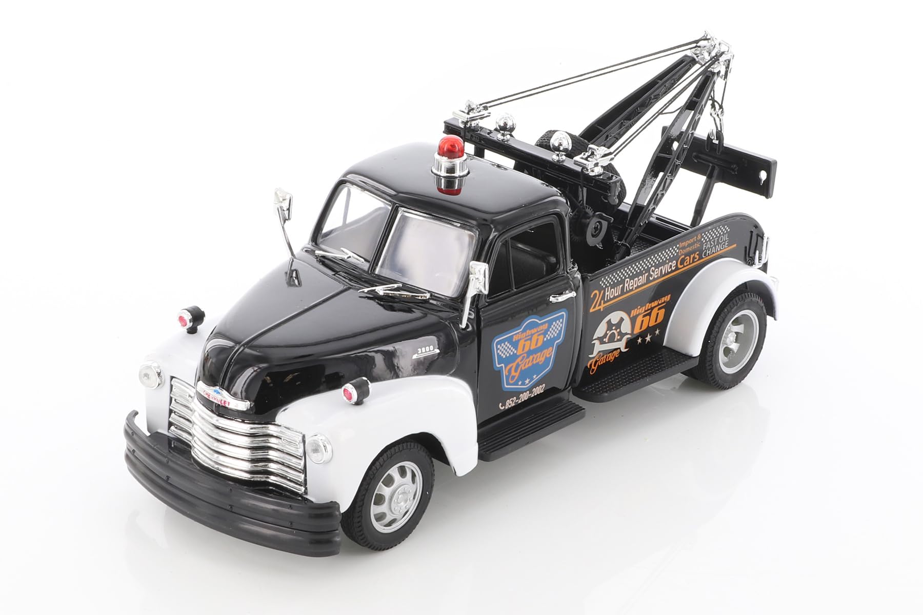 Welly 1953 Chevy Tow Truck 22086S/4D - 1/24 Scale Diecast Model Car (Black)