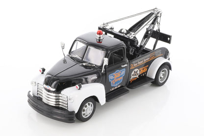 Welly 1953 Chevy Tow Truck 22086S/4D - 1/24 Scale Diecast Model Car (Black)