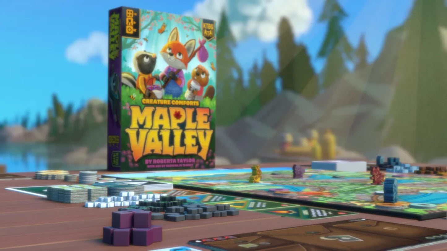 Maple Valley Board Game - Strategy Board Game with Forest Critters at a Spring Festival