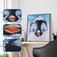 5D Diamond Painting Kits for Kids Full Drill Painting by Number Kits DIY Mosaic Making Arts Crafts supplies for Children's Gifts (Penguin)