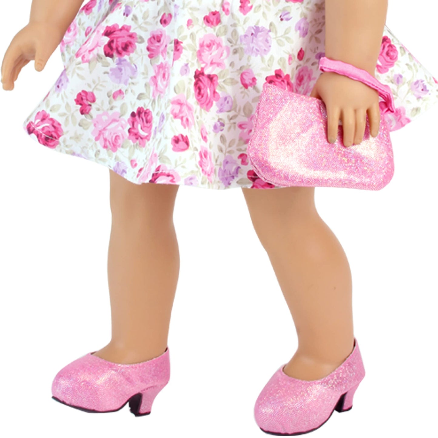 Sophia's 18" Doll Pink Sparkling High Heels