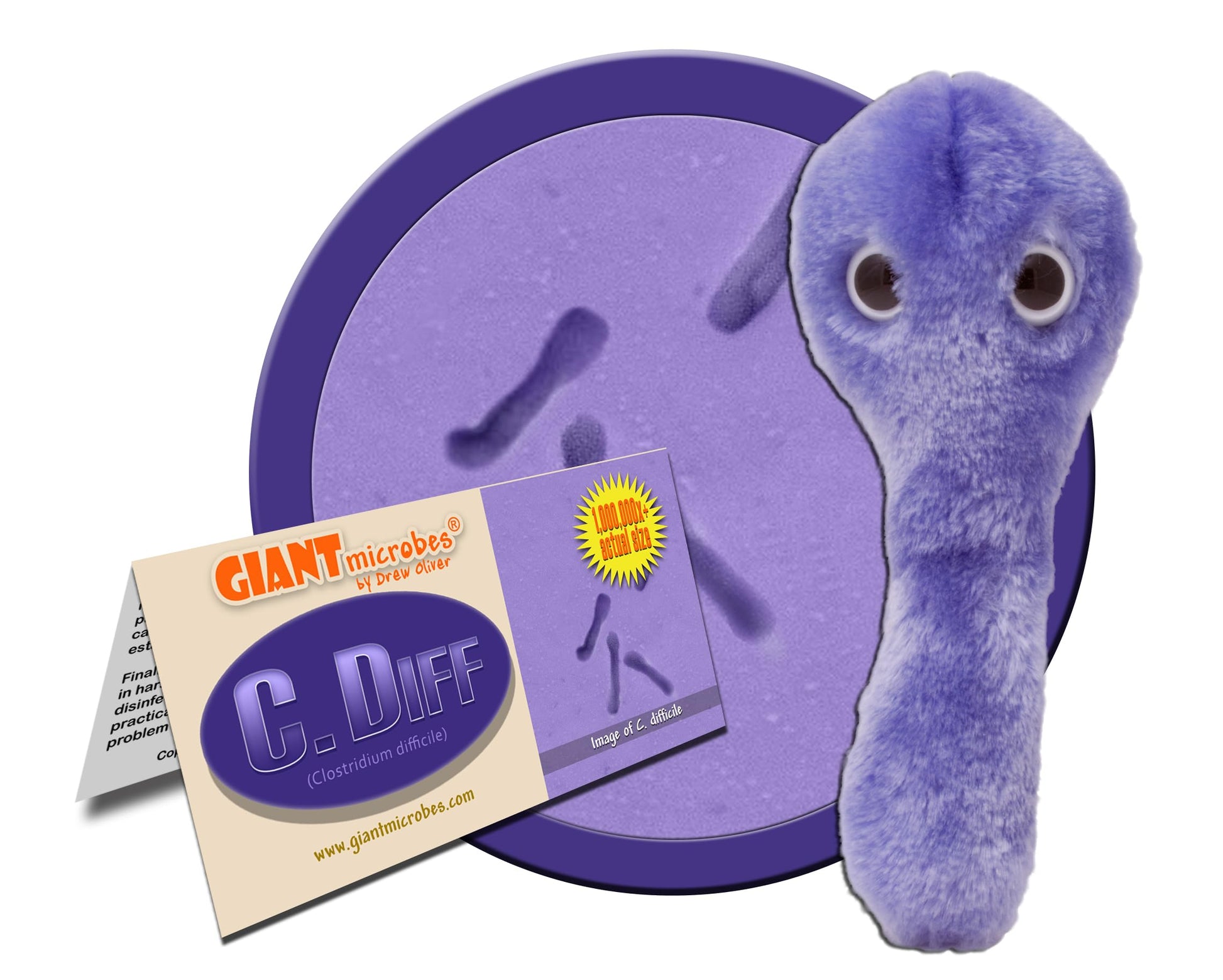 GIANT MICROBES C. Diff Plush, Public Health, Science Teacher Gifts, Pharmacists Gifts, Infectious Disease Doctor Gift, Nurse Practitioner