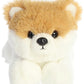 Aurora® Adorable Mini Flopsie™ Pom The Pup™ Stuffed Animal - Mini Companions Ready for Playful Adventures - for Kids All Ages, Toddlers, Adults,