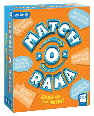 USAOPOLY Match-O-Rama Family Board Game | Press-Your-Luck Matching Game Fun for All Ages | 4-8 Players | Ages 8+