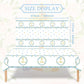 Pedenty 3-Piece 54 x 108 Inch First Communion Plastic Tablecloth - Floral Cross Disposable Rectangle Table Covers for First Communion Party, Church