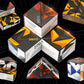 Magic Cube 2 in 1 Set Puzzle Brain Teasers Toy Geometric Brain Teaser Puzzles Geometry 3D Logic IQ Games Puzzle Cubes for Kids and Adults (Diamond)