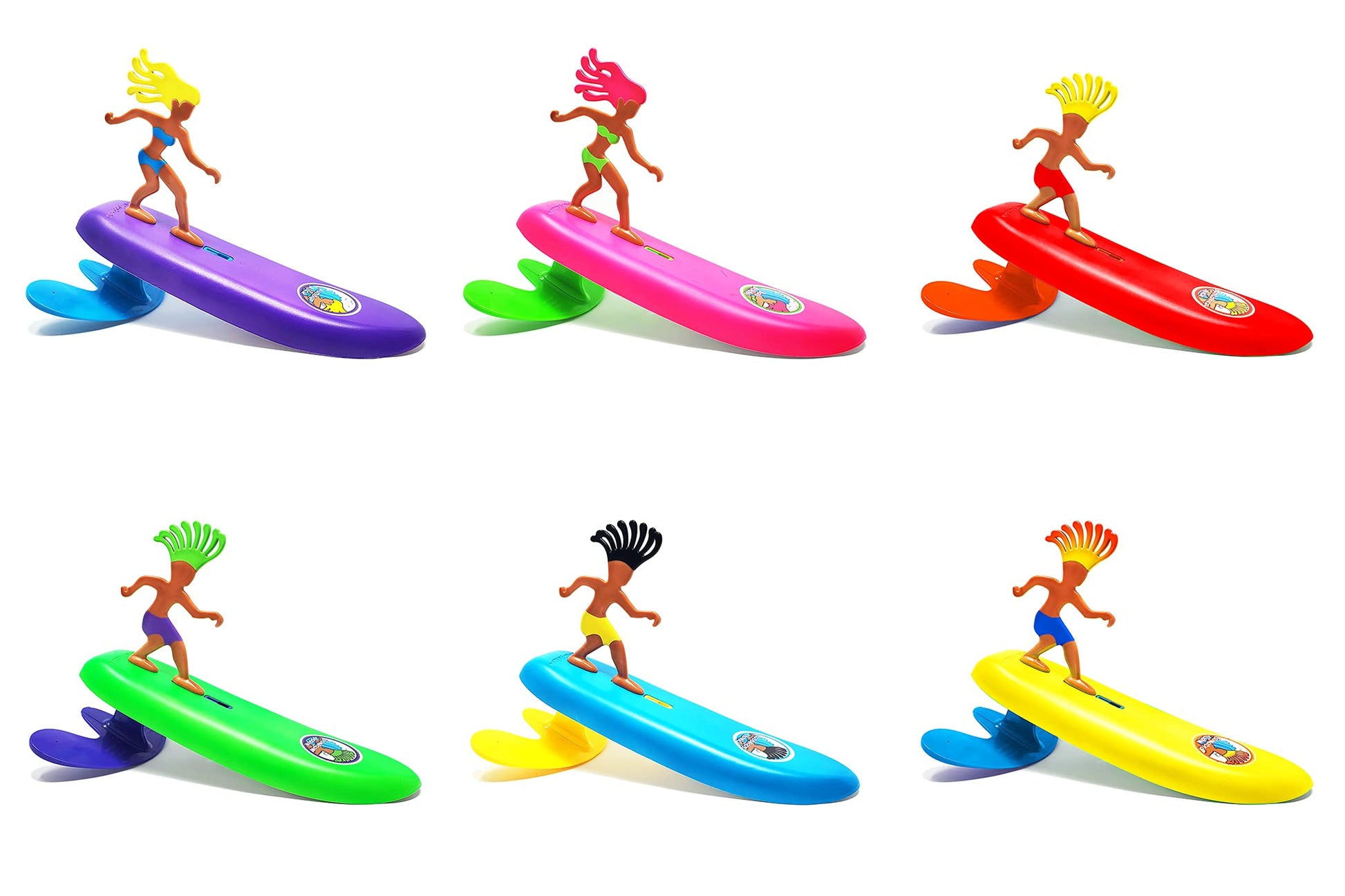 Surfer Dudes Classics Wave Powered Mini-Surfer and Surfboard Toy - Sumatra Sam