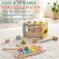 WOODENFUN Hammering Pounding Toys Wooden Educational Toy Xylophone Shape Sorter, Birthday Gift for 3 Years Boys Girls Baby Toddler Kids Developmental