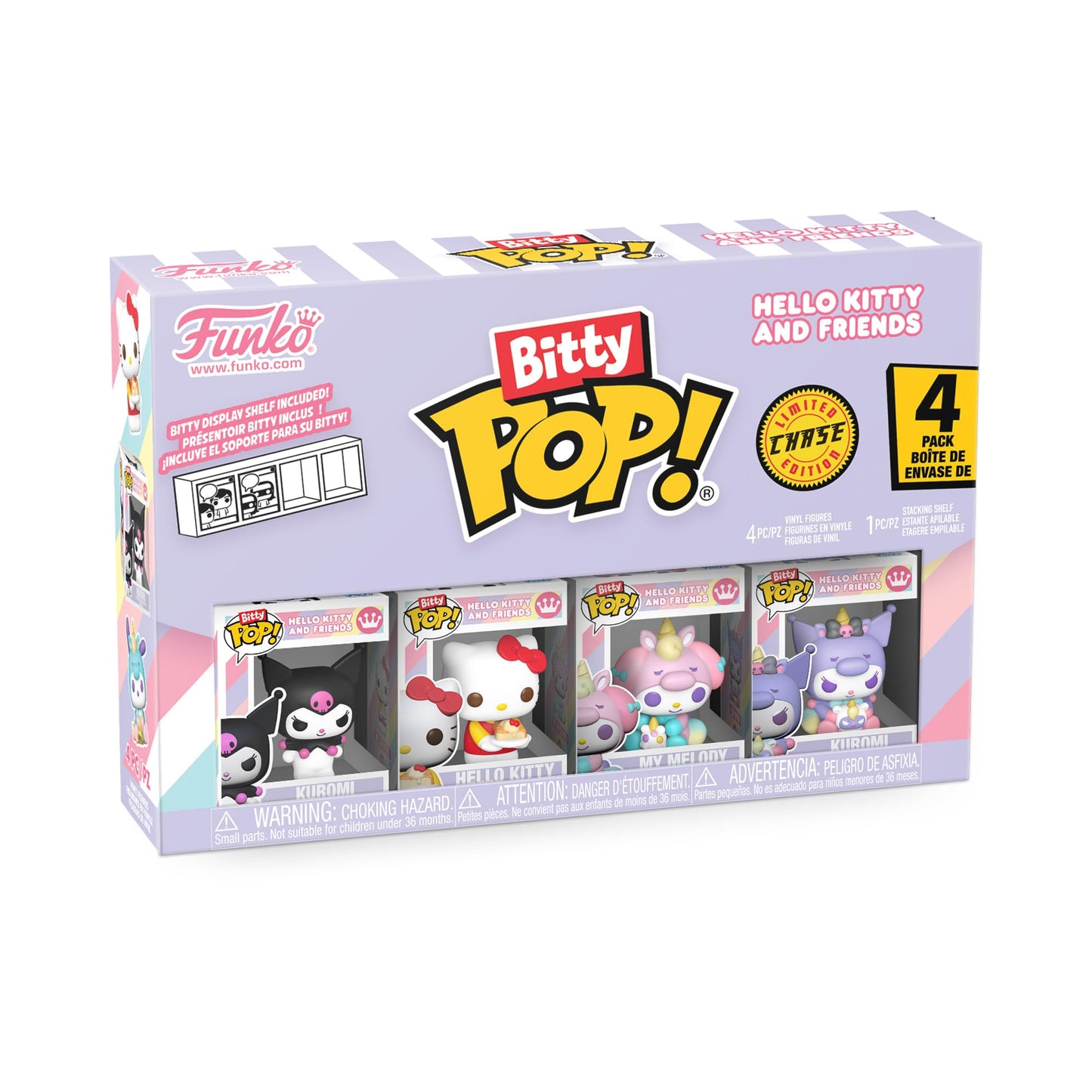 Funko Bitty POP! 4 Pack: Kuromi, Hello Kitty - 1 in 6 Chance of Rare Chase