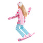 Barbie Snowboarder Fashion Doll, Winter Sports Theme with Blonde Hair, Jacket, Pants & Snowboard Accessories