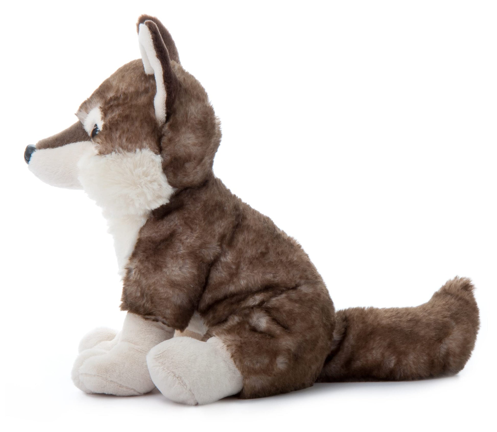 The Petting Zoo Timber Wolf Stuffed Animal, Gifts for Kids, Wild Onez Zoo Animals, Timber Wolf Plush Toy Sitting 12 inches