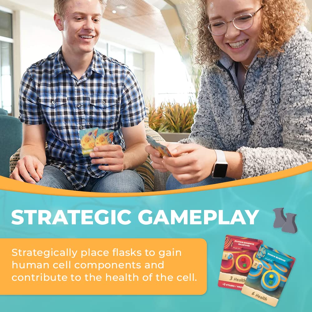 Cytosis: A Cell Biology Board Game | A Science Accurate Strategy Board Game About Building Proteins, Carbohydrates, Enzymes, Organelles, & Membranes |