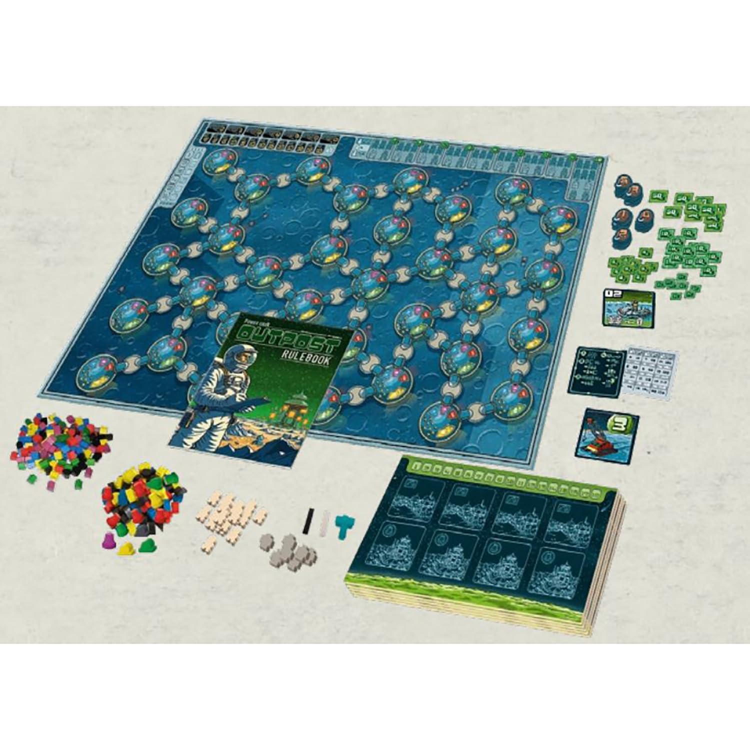 Rio Grande Games Power Grid Board Game, Space Colonization Economic Strategy, 2-6 Players, 45-90 Minutes, Ages 14+