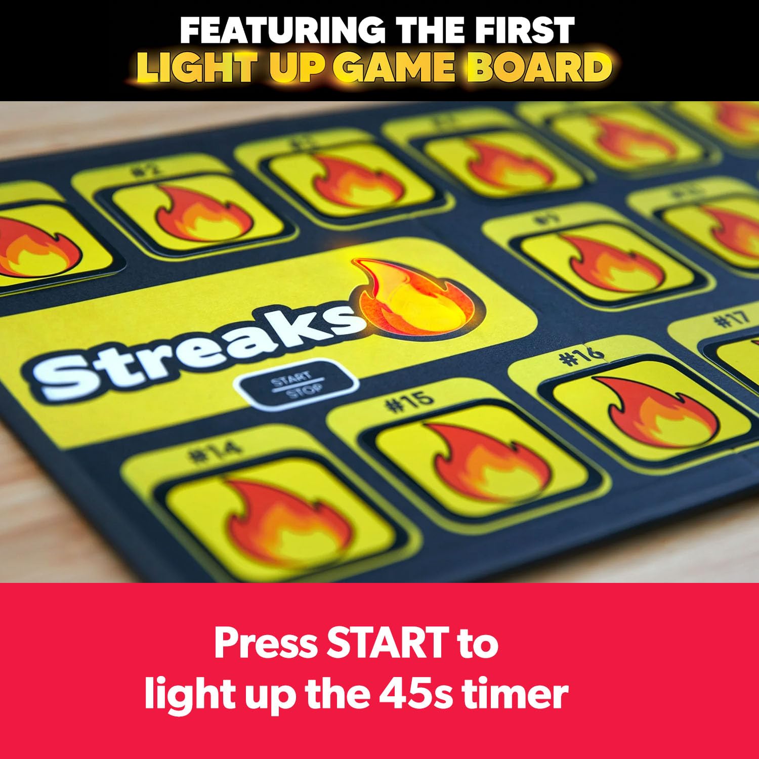 Buffalo Games - Streaks - Adult Party Game - New Game Night Classic - Electronic Light Up Board - Adult Fast Paced Race Against The Clock Counter