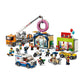 LEGO City Donut Shop Opening 60233 Store Opening Build and Play with Toy Taxi, Van and Truck with Crane, Easy Build with Minifigures for Boys