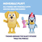 Bluey Pass The Parcel Figurine Toys Pack of 4, Character Toys with Bingo, Lucky’s Dad, and Lila Figures, Small Action Figures for Kids Ages 3+