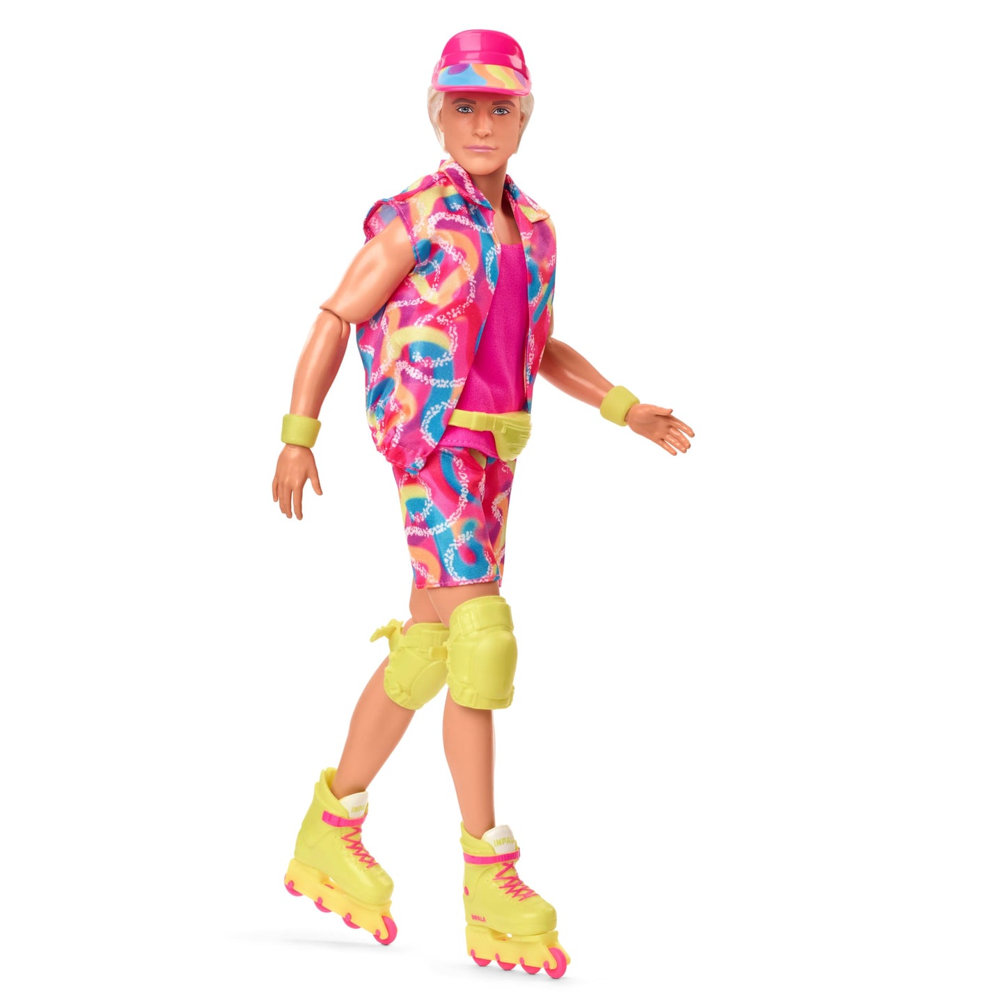 Barbie Ken® Doll from the Barbie Movie Collectible Doll wearing a retro skating outfit and roller skates, JBJ51