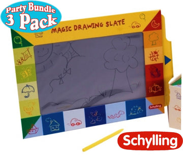 Schylling Magic Slate Drawing Pads Party Pack Bundle - 3 Pack