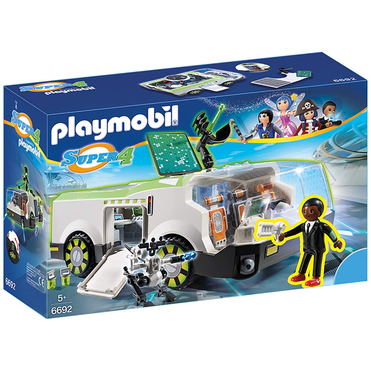 Playmobil Super 4 Techno Chameleon with Gene Building Kit