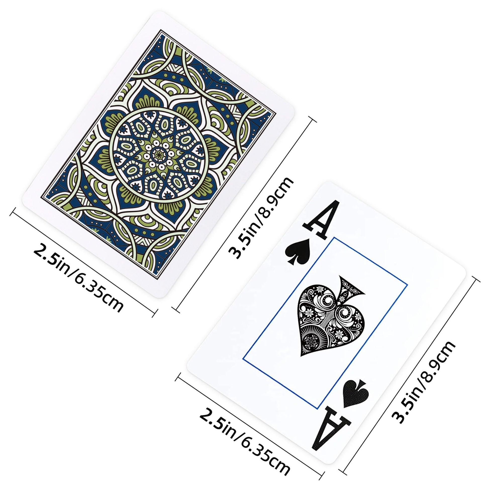 Metsyth Plastic Waterproof Playing Cards 4 Pack Poker Card Jumbo Large Print Playing Cards for Adults Seniors Bulk Decks of Cards Set Poker Cards