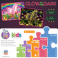 MasterPieces 60 Piece Glow in the Dark Fantasy Puzzle for Kids - Rainbow World - 14"x19" - Screen-Free Fun!