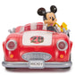 Disney Store Official Mickey Mouse's Vintage Remote Control Car for Kids - Glossy Red Convertible Roadster with Lights & Sounds, Fun RC Car - Mickey