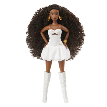 Naturalistas Dayna Crown Fest Fashion Doll, 11.5 Inch Articulated Doll with Authentic Textured Hair, Includes Fashion Pack & Accessories, Collectible