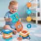 LMBMYYS Busy Board for 1 Year Old,Travel Toys for Toddlers 1-3,Montessori for 1 2 Year Old Boy Girl,Airplane Toys for Toddlers,Busy Board Cube Toy