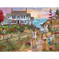Bits and Pieces - 300 Piece Jigsaw Puzzle for Adults - 18" x 24" - Beach Path - 300 pc Large Piece Oceanside House Jigsaw by Alan Giana