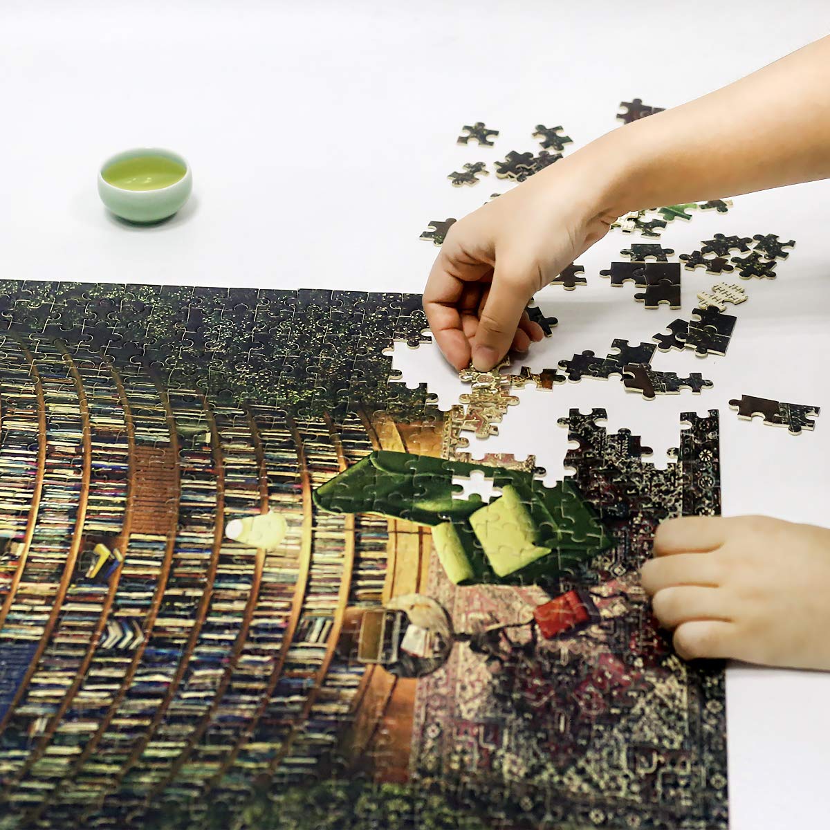 Ingooood- Jigsaw Puzzles 1000 Pieces for Adults- Fantasy Series- Collection Pavilion_IG-0292 Entertainment Toys for Adult Special Graduation or